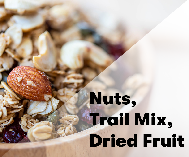 Nuts, Trail Mix, Dried Fruit