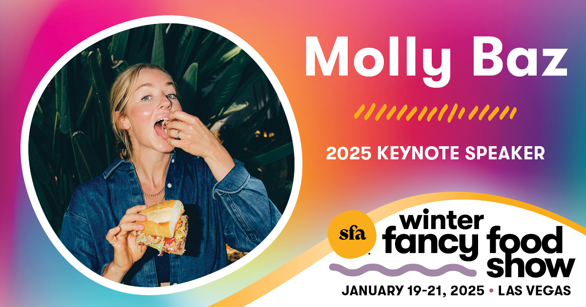 Molly Baz to Keynote at Specialty Food Association 2025 Winter Fancy Food Show