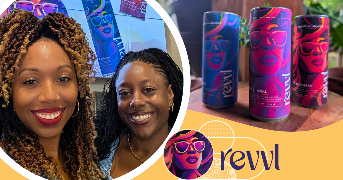 Revvl founders and non-alcoholic cocktail products