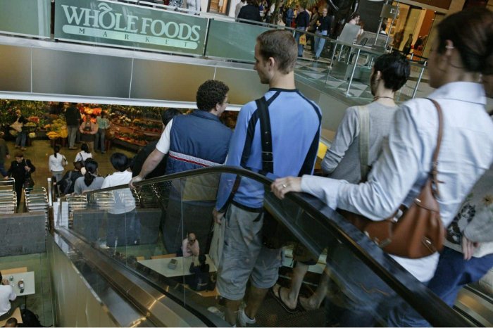 whole foods escalator
